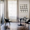 Ver imagem 3 de Mesa de Jantar Tulipa Saarinen Oval 160x90 Cm Laqueado Cores Preto