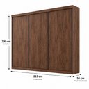 Ver imagem 7 de Guarda Roupa 3 Portas Veneza sem Espelho 100% MDF Mais Móveis