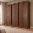 Ver imagem 2 de Guarda Roupa 3 Portas Veneza sem Espelho 100% MDF Mais Móveis