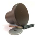 Ver imagem 3 de Kit 3 Ganchos Parede Pendurador Redondo Aluminio Resistente - Marrom