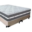 Ver imagem 5 de Cama Box Casal Bipartido Suede + Colchão Anjos Black Graphite Molas Ensacadas 138x188x64cm Cor:bege