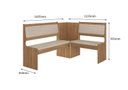 Ver imagem 3 de Mesa Canto Alemão Afrodite C/2 Cadeiras Celta Moveis