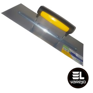 Desempenadeira lisa de aço 12x35 kit 02 unidades