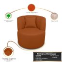Ver imagem 3 de Kit Poltrona com Sofá Curvo 2 Lugares Forma Orgânica Corino Macio Maranata