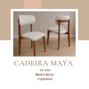 Ver imagem 7 de Kit 2 Cadeiras de Jantar Maya Revestida em Linho Marfim Design Versátil