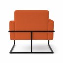 Ver imagem 3 de Poltrona Decorativa Estofada Veludo Base Metálica Industrial Prime Preto – Paraná Metal:Cobre Soft