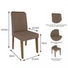 Conjunto Sala de Jantar Mesa Ágata 130cm e 4 Cadeiras Nicole  - 5
