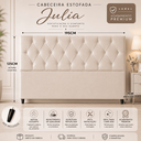 Ver imagem 2 de Cabeceira Casal King de Cama Box Estofada Eliana 195 cm Veludo