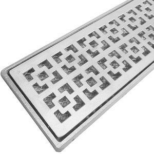 Grelha Ralo Linear Quintal 10x100 Alumínio Dubai com Tela Anti Insetos