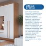 Guarda-roupa Modulado 2 Portas 3 Gavetas com Prateleiras Infinity - 7