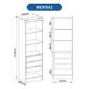 Ver imagem 2 de Guarda-Roupa Modulado 2 Portas 3 Gavetas com Prateleiras Infinity Marrom/Cedro/Branco Line