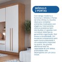 Ver imagem 7 de Guarda-Roupa Modulado 2 Portas 3 Gavetas com Prateleiras Infinity Marrom/Cedro/Branco Line
