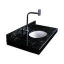 Ver imagem 1 de Lavatório de Granito 60cm  com a Cuba de Louça Oval Generali Branco