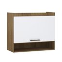 Ver imagem 1 de Guarda Roupa Dormitório Modulado Paris Módulo Ponte Aéreo Solteiro - Luciane 332:Avelã e Branco