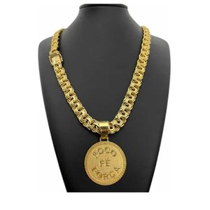 Cordão de Cria Banhado a Ouro Foco Força Fé 12mm C- Pingente