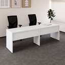 Ver mais imagens de Escrivaninha 2 Lugares Estação de Trabalho 120x60cm Branco Yescasa