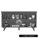 Ver imagem 3 de Balcão Buffet 4 Portas 3 Prateleiras Supreme F08 Freijó/Off White - Mpozenato