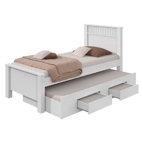 Cama Bibox em MDF Solteiro Athenas Lopas