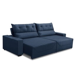 Sofá Retrátil e Reclinável 5 Lugares 300cm Veludo Antonella Adonai Estofados - 4
