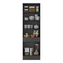 Ver imagem 4 de Paneleiro 2 Portas 62cm com Rodapé Veneza Multimóveis V2121 Preto/branco