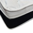 Ver imagem 4 de Cama Box Baú Queen + Colchão Espuma D45 Castor Black White Double Face 158x198x69cm