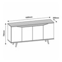 Ver imagem 3 de Buffet Grace 4 Portas MDF e MDP Soft Close Fendi Casa D Móveis