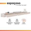 Ver imagem 4 de Rack Suspenso para TV 75" 217cm MDF-MDP com 3 Gavetas Aspen Off White Edn