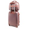 Kit Mala de Viagem com Rodinhas e Frasqueira Select Rose Gold - 8