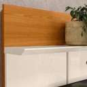 Ver imagem 4 de Estante Home Theater Siena Cinamomo/off White para Tv até 75” - Madetec