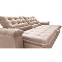 Ver imagem 4 de Sofá Retrátil e Reclinável 2,15m Cama inBox Big Fresh com SoftGel D40 Velupluma Bege