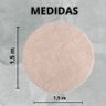 Tapete Macio Peludo 1,50m Redondo Óasis Creme Perola - 4