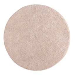 Tapete Macio Peludo 1,50m Redondo Óasis Creme Perola - 1