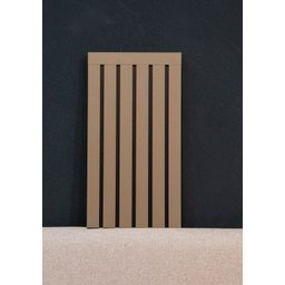 Painel Ripado Composto Sépia Fendi com Preto 48 X 2,74 (1,30m²) Santa Rita Reveste - 1