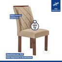 Ver imagem 5 de Mesa Kyra 170CMX90CM 6 Cadeiras Arthus Tampo Smart Plus Vidro Off White