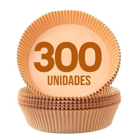 [300 Unidades] Formas Descartáveis para Assar Cozinhar Antiaderente para Airfryer