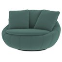 Ver imagem 7 de Poltrona Giratória 127cm Golden Veludo Verde Petróleo - Sallar Home
