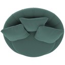 Ver imagem 5 de Poltrona Giratória 127cm Golden Veludo Verde Petróleo - Sallar Home