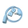 Kit 1 Extensao Eletrica 2 Metros 20a e 2 Adaptador Bob 10/20a Cod.965 - 4