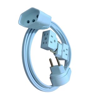 Kit 1 Extensao Eletrica 2 Metros 20a e 2 Adaptador Bob 10/20a Cod.965