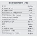 Ver imagem 3 de Fogão A Lenha Nº 01 Direito Ferro Fundido Preto 3E