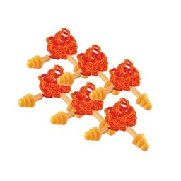 Kit 6 Protetor Auricular Plug Silicone C/ Cordão 13db K10 - 1