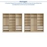 Guarda-roupa 6 Portas Reflecta com Led 100% Mdf Orion CabeCasa MadeiraOriginals - 6