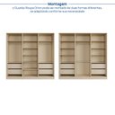 Ver imagem 6 de Guarda-roupa 6 Portas Reflecta com Led 100% Mdf Orion CabeCasa MadeiraOriginals