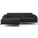 Ver imagem 3 de Sofá 5 Lugares com Chaise Esquerdo Molino 320cm D02 Linho Chumbo D-465