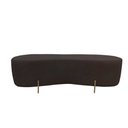 Ver imagem 3 de Puff Decorativo Alana Couro Marrom