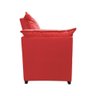 Sofá Dandara 2 Lugares Suede Compacto Estofado Confortável Suede Diversas Cores Cor:vermelho - 3