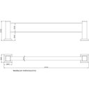 Ver imagem 3 de Porta Toalha de Banho Duplo 51cm Bl6090 Ducon Metais