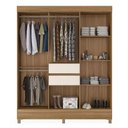 Ver imagem 5 de Cômoda Flora e Guarda Roupa Casal Munique Amêndola Off White - Demóbile