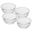 Ver imagem 1 de Kit 4 Bowls de Vidro Cristal Wolff Pearl 400ml Tigelas Servir Doces Sobremesas Frutas