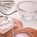 Ver imagem 5 de Kit 4 Bowls de Vidro Cristal Wolff Pearl 400ml Tigelas Servir Doces Sobremesas Frutas